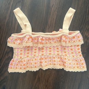 Zara knitted crop top